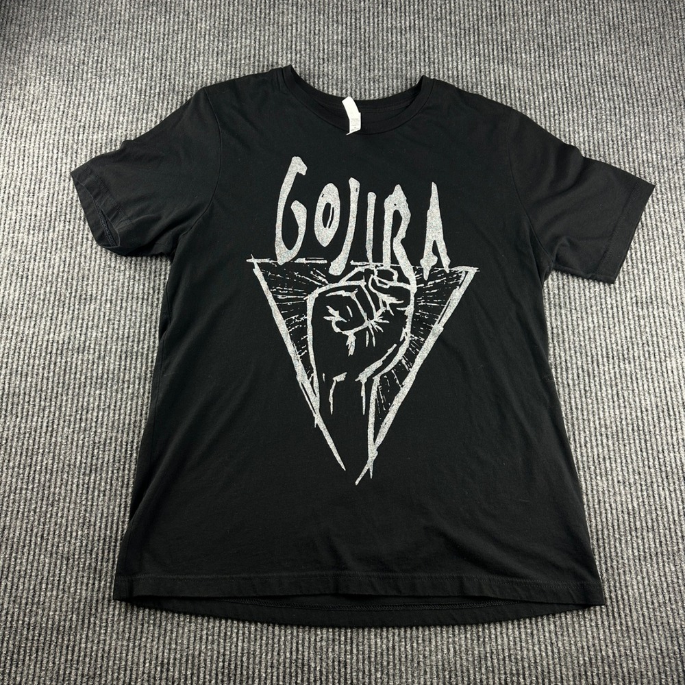 Gojira Fortitude Tour T-Shirt Mens XL Black Heavy Metal Band Concert Tee 2021